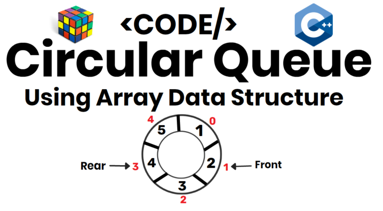 Circular Queue Using Array – Circular Queue in DSA C++ – Circular Queue Operations in Data Structure